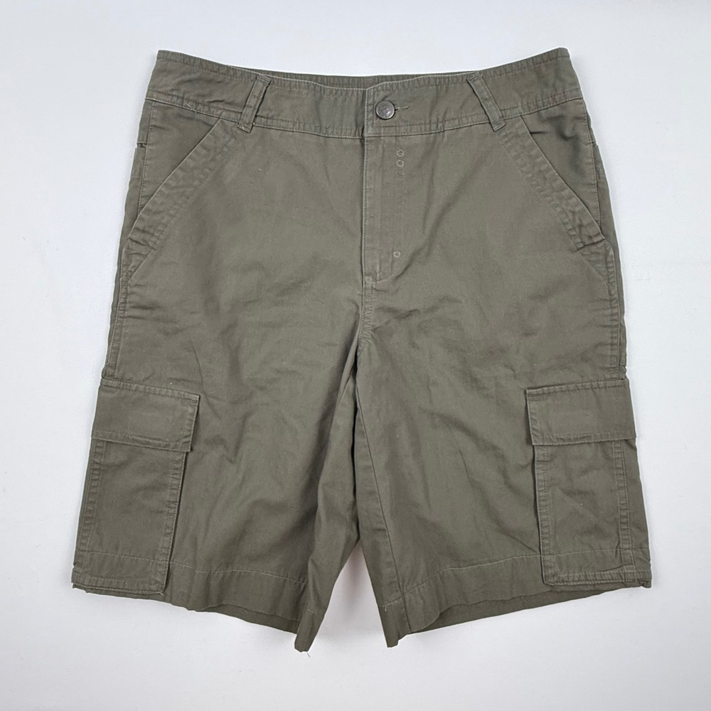 Patagonia Mens 30 Organic Cotton Cargo Shorts Olive Green Hiking Utility 5341